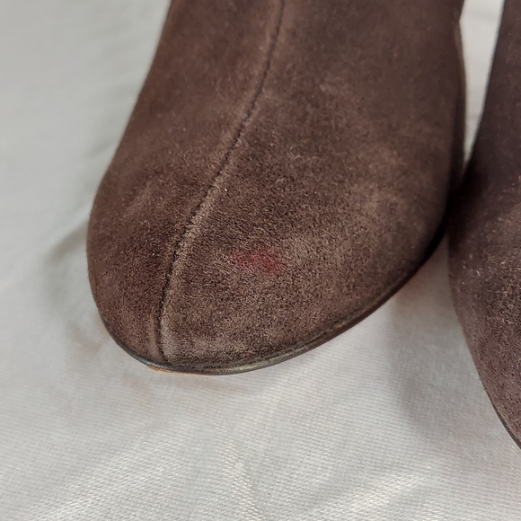 Dolce Vita Brown Suede Leather Heeled Boots - Picture 14 of 15